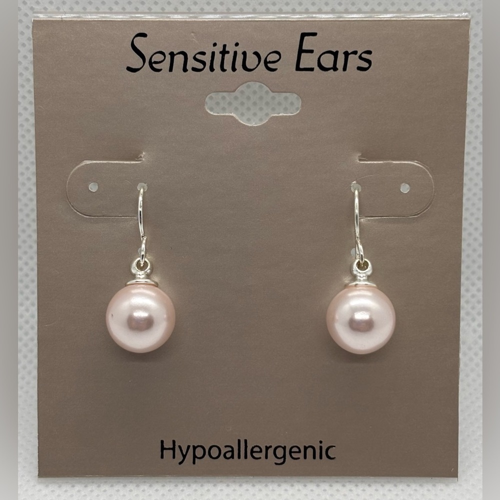 New Sensitive Ears Pink Pearl Earrings